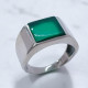 Wholesale Multi-Gemstone 925 Silver Square Minimalist Signet Rings | MYS SR201 Wholesale Multi-Gemstone 925 Silver Square Minimalist Signet Rings | MYS SR201