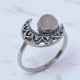 Wholesale Multi-Gemstone 925 Silver Ornate Crescent Moon Rings | MYS SR208 Wholesale Multi-Gemstone 925 Silver Ornate Crescent Moon Rings | MYS SR208
