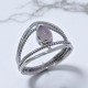 Wholesale Teardrop 925 Silver Multi-Wire Open Cage Rings | MYS SR209 Wholesale Teardrop 925 Silver Multi-Wire Open Cage Rings | MYS SR209
