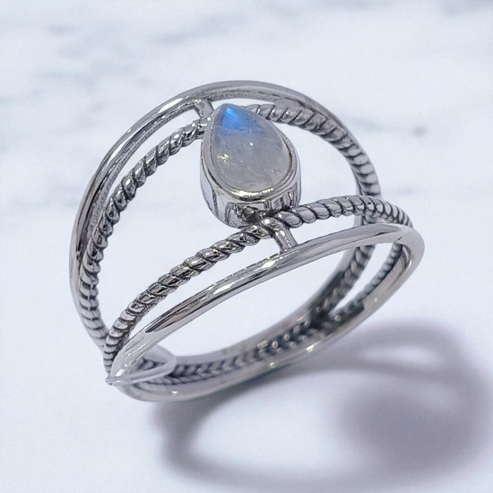 Wholesale Teardrop 925 Silver Multi-Wire Open Cage Rings | MYS SR209 Wholesale Teardrop 925 Silver Multi-Wire Open Cage Rings | MYS SR209