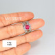 Wholesale 925 Sterling Silver Ruby Filigree Ring | MYS SR278 | 3.2g Wholesale 925 Sterling Silver Ruby Filigree Ring | MYS SR278 | 3.2g