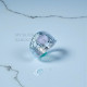 Wholesale 925 Sterling Silver Rose Quartz Textured Wave Ring | MYS SR279 | 3.7g Wholesale 925 Sterling Silver Rose Quartz Textured Wave Ring | MYS SR279 | 3.7g