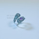 Wholesale 925 Sterling Silver Amethyst Celestial Sun Moon Wrap Ring | MYS SR282 | 3.2g Wholesale 925 Sterling Silver Amethyst Celestial Sun Moon Wrap Ring | MYS SR282 | 3.2g