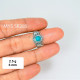 Wholesale 925 Sterling Silver Turquoise Vintage Scroll Ring | MYS SR285 | 2.5g Wholesale 925 Sterling Silver Turquoise Vintage Scroll Ring | MYS SR285 | 2.5g