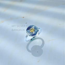 Wholesale 925 Sterling Silver Citrine Triple Moon Goddess Ring | MYS SR290 | 2.1g Wholesale 925 Sterling Silver Citrine Triple Moon Goddess Ring | MYS SR290 | 2.1g
