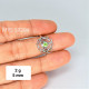 Wholesale 925 Sterling Silver Peridot Vishuddha Throat Chakra Ring | MYS SR294 | 2g Wholesale 925 Sterling Silver Peridot Vishuddha Throat Chakra Ring | MYS SR294 | 2g