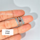 Wholesale 925 Sterling Silver Garnet Hammered Multi-Layer Wrap Ring | MYS SR296 | 3.5g Wholesale 925 Sterling Silver Garnet Hammered Multi-Layer Wrap Ring | MYS SR296 | 3.5g