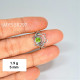 Wholesale 925 Sterling Silver Peridot Anahata Heart Chakra Ring | MYS SR297 | 1.9g Wholesale 925 Sterling Silver Peridot Anahata Heart Chakra Ring | MYS SR297 | 1.9g