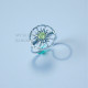Wholesale 925 Sterling Silver Peridot Openwork Sunburst Sunwheel Ring | MYS SR302 | 2.3g Wholesale 925 Sterling Silver Peridot Openwork Sunburst Sunwheel Ring | MYS SR302 | 2.3g