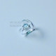 Wholesale 925 Sterling Silver Blue Topaz Celestial Crescent Moon & Star Ring | MYS SR303 | 2.3g Wholesale 925 Sterling Silver Blue Topaz Celestial Crescent Moon & Star Ring | MYS SR303 | 2.3g