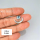 Wholesale 925 Sterling Silver Blue Topaz Celestial Crescent Moon & Star Ring | MYS SR303 | 2.3g Wholesale 925 Sterling Silver Blue Topaz Celestial Crescent Moon & Star Ring | MYS SR303 | 2.3g