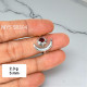 Wholesale 925 Sterling Silver Garnet Celestial Crescent Moon & Star Ring | MYS SR304 | 2.3g Wholesale 925 Sterling Silver Garnet Celestial Crescent Moon & Star Ring | MYS SR304 | 2.3g