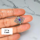 Wholesale 925 Sterling Silver Amethyst Vintage Ornate Filigree Flower Ring | MYS SR305 | 2.7g Wholesale 925 Sterling Silver Amethyst Vintage Ornate Filigree Flower Ring | MYS SR305 | 2.7g