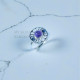 Wholesale 925 Sterling Silver Amethyst Moon Phase Mandala Ring (MYS SR310) Wholesale 925 Sterling Silver Amethyst Moon Phase Mandala Ring (MYS SR310)