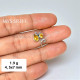 Wholesale 925 Sterling Silver Citrine Pear & Round Bypass Ring (MYS SR311) Wholesale 925 Sterling Silver Citrine Pear & Round Bypass Ring (MYS SR311)