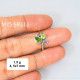 Wholesale 925 Sterling Silver Peridot Pear & Round Bypass Ring( MYS SR312
