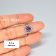 Wholesale 925 Sterling Silver Amethyst Geometric Oval Halo Ring.| MYS SR314 Wholesale 925 Sterling Silver Amethyst Geometric Oval Halo Ring.| MYS SR314