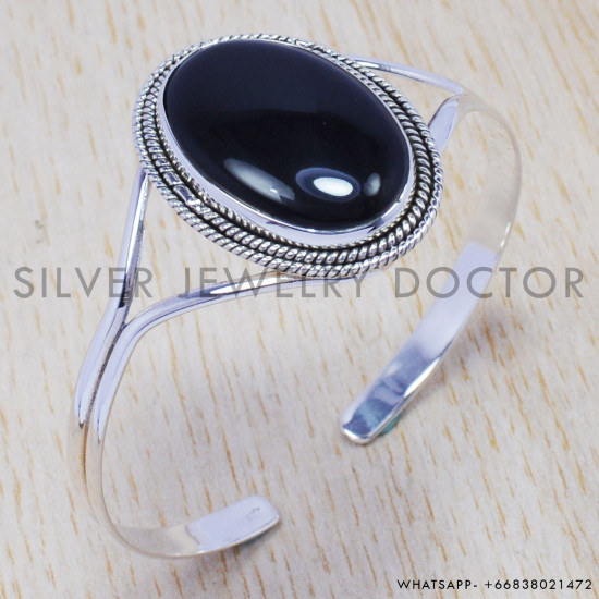 Tiger Eye 925 Sterling Silver Bangles (SJWB-102)