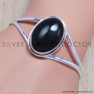 Lapis Lazuli 925 Sterling Silver Bangles (SJWB-105) Lapis Lazuli 925 Sterling Silver Bangles (SJWB-105)