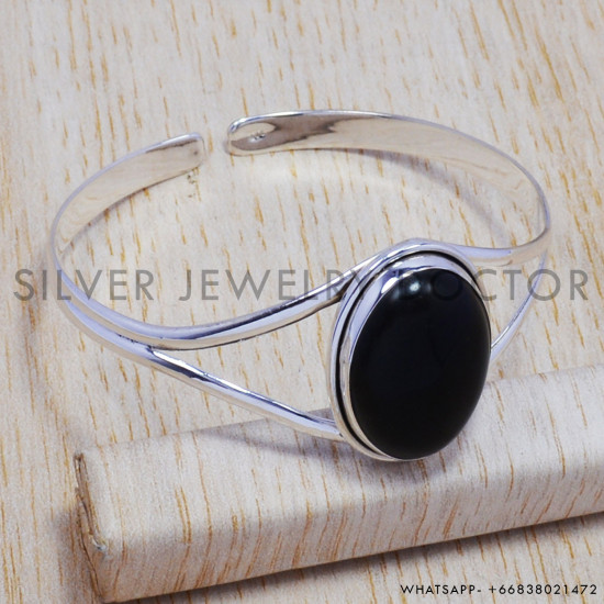 Lapis Lazuli 925 Sterling Silver Bangles (SJWB-105) Lapis Lazuli 925 Sterling Silver Bangles (SJWB-105)