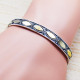 925 Sterling Silver And Brass New Designer Jewelry Classic Bangle SJWB-111