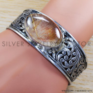 Golden Rutile 925 Sterling Silver Bangles (SJWB-124) Golden Rutile 925 Sterling Silver Bangles (SJWB-124)
