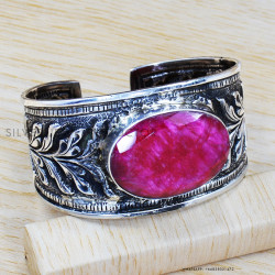 Ruby 925 Sterling Silver Bangles (SJWB-131) Ruby 925 Sterling Silver Bangles (SJWB-131)