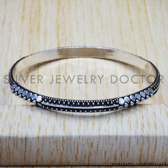925 Sterling Silver Bangles (SJWB-145) 925 Sterling Silver Bangles (SJWB-145)