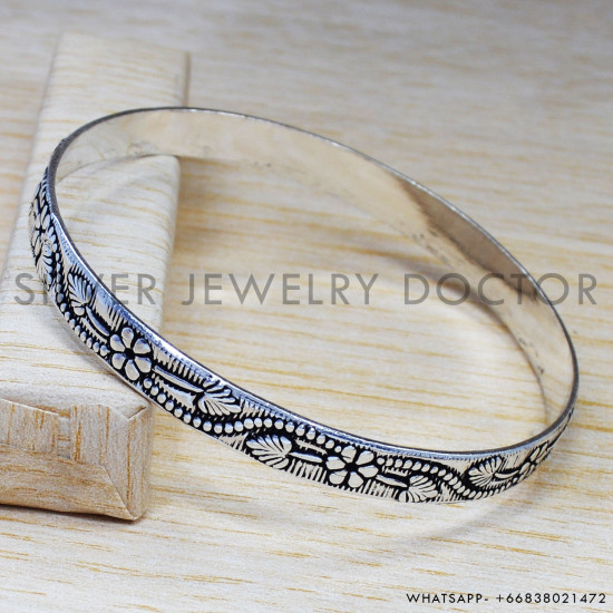 925 Sterling Silver Bangles (SJWB-147) 925 Sterling Silver Bangles (SJWB-147)