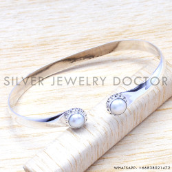 Golden Rutile 925 Sterling Silver Bangles (SJWB-15) Golden Rutile 925 Sterling Silver Bangles (SJWB-15)