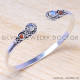 Carnelian 925 Sterling Silver Bangles (SJWB-18) Carnelian 925 Sterling Silver Bangles (SJWB-18)