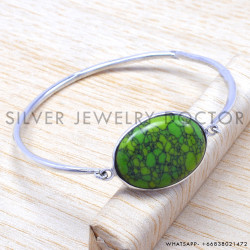 Opal 925 Sterling Silver Bangles (SJWB-19) Opal 925 Sterling Silver Bangles (SJWB-19)