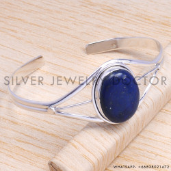 Black Onyx 925 Sterling Silver Bangles (SJWB-20) Black Onyx 925 Sterling Silver Bangles (SJWB-20)