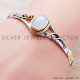 Rainbow Moonstone 925 Sterling Silver Bangles (SJWB-29) Rainbow Moonstone 925 Sterling Silver Bangles (SJWB-29)
