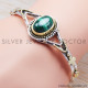 Malachite 925 Sterling Silver Bangles (SJWB-30) Malachite 925 Sterling Silver Bangles (SJWB-30)