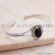 Black Onyx 925 Sterling Silver Bangles (SJWB-38)