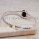 Black Onyx 925 Sterling Silver Bangles (SJWB-39) Black Onyx 925 Sterling Silver Bangles (SJWB-39)