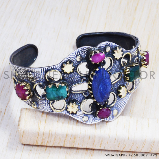 Sapphire 925 Sterling Silver Bangles (SJWB-45) Sapphire 925 Sterling Silver Bangles (SJWB-45)