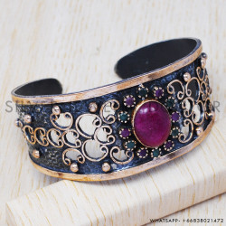 Emerald 925 Sterling Silver Bangles (SJWB-58) Emerald 925 Sterling Silver Bangles (SJWB-58)