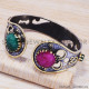 Emerald 925 Sterling Silver Bangles (SJWB-59)