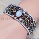 Rainbow Moonstone 925 Sterling Silver Bangles (SJWB-61) Rainbow Moonstone 925 Sterling Silver Bangles (SJWB-61)