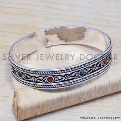 Turquoise 925 Sterling Silver Bangles (SJWB-63) Turquoise 925 Sterling Silver Bangles (SJWB-63)