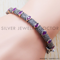 Malachite 925 Sterling Silver Bangles (SJWB-7)