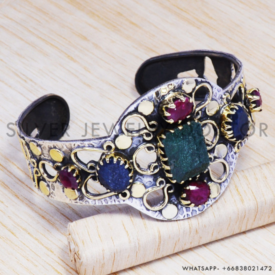 Ruby 925 Sterling Silver Bangles (SJWB-76) Ruby 925 Sterling Silver Bangles (SJWB-76)