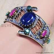 Sapphire 925 Sterling Silver Bangles (SJWB-77) Sapphire 925 Sterling Silver Bangles (SJWB-77)