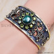 Black Onyx 925 Sterling Silver Bangles (SJWB-78) Black Onyx 925 Sterling Silver Bangles (SJWB-78)