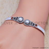 Black Onyx 925 Sterling Silver Bangles (SJWB-86) Black Onyx 925 Sterling Silver Bangles (SJWB-86)