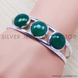 Pearl 925 Sterling Silver Bangles (SJWB-9)