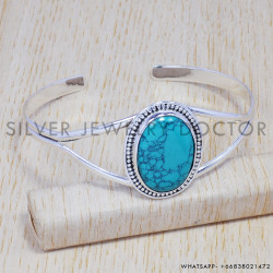 Garnet 925 Sterling Silver Bangles (SJWB-92)