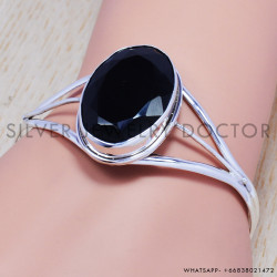 Emerald 925 Sterling Silver Bangles (SJWB-96)